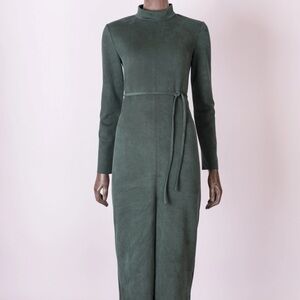 Zara Long Sleeve Green Dress